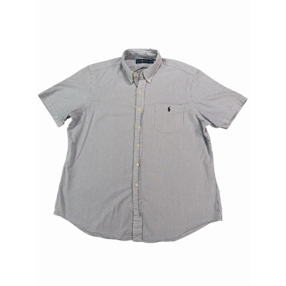 Polo Ralph Lauren Men’s XL Striped Oxford Button Down Shirt Short Sleeve